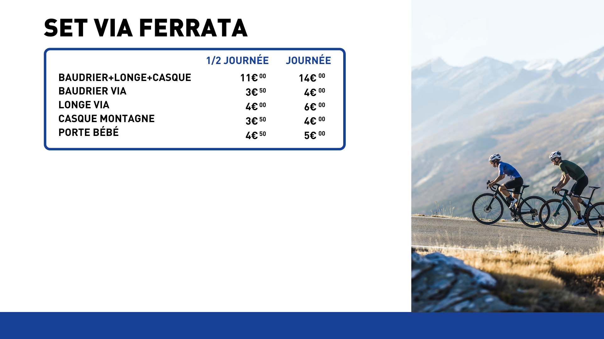prix via ferrata barcelonnette